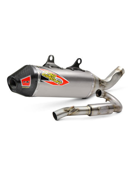 Exhaust System T-6 Euro Stainless With Titanium Canisters & Carbon End Cap PRO CIRCUIT 0151925H