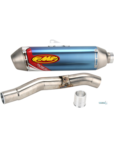 Silenciador de escape acero inox y titanio Factory 4.1 Blue Anodized Yamaha FMF 044235