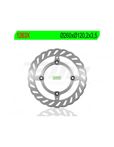 Wavy NG brake disc1263X Ø260 x Ø120.2 x 3.5