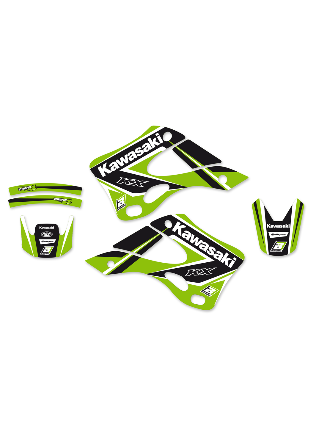 Silenciador de escape Q4 Hex Silenciador de escape Alumínio Kawasaki FMF 042346