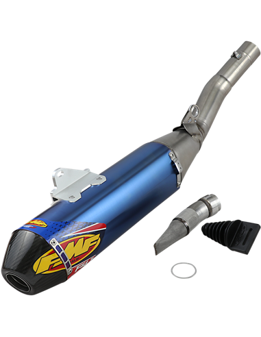 Muffler Factory 4.1 Rct Titanium Anodized Sl (Slip-On) W/ Carbon Cap FMF 044445