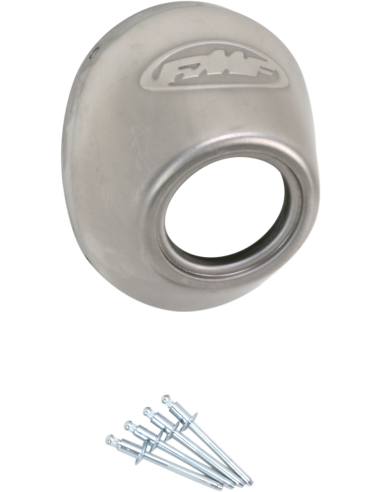 FMF Powercore 4 /Q4 Stainless Steel Straight Cut End Cap 040634
