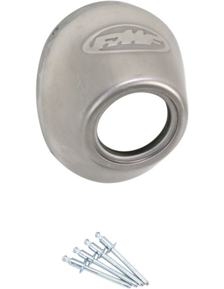 Cone de extremidade de substituição para silenciador FMF Powercore 4 / Q4 de aço inoxidável de corte reto 040634