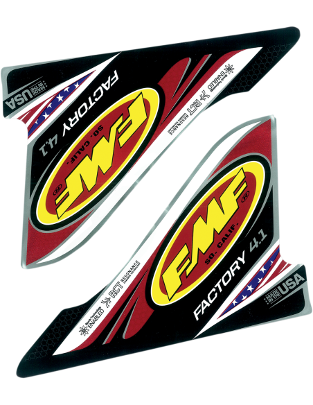 Adhésifs de remplacement FMF Factory 4.1 Usa Wrap 2Pcs 012636