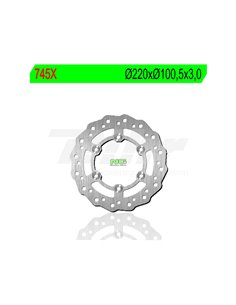 Disco de freio de ondas NG 745X Ø220 x Ø100,5 x 3