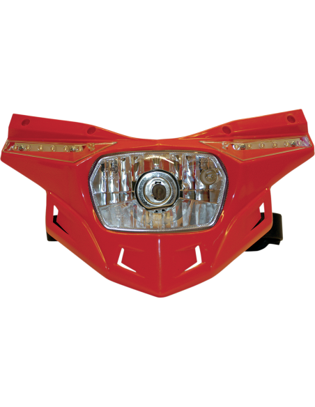 Stealth Replacement plastic for handguards Lower part (12V-35W & Led) Crf-Red UFO-Plast PF01714-070