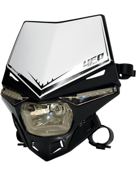 Support de phare Stealth (12V-35W et LED) Unicolore noir UFO-Plast PF01715-001