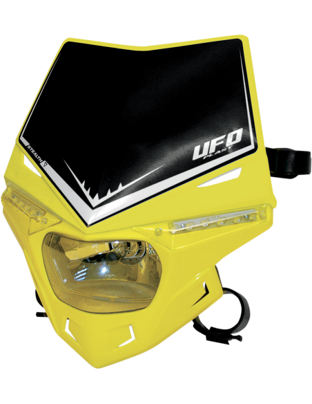 Support de phare Stealth (12V-35W et LED) couleur unique Rm-jaune UFO-Plast PF01715-102