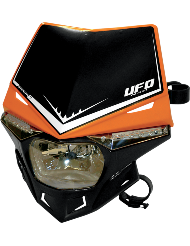 Stealth Headlight Holder (12V-35W & Led) Dual Color orange-black UFO-Plast PF01715F-001