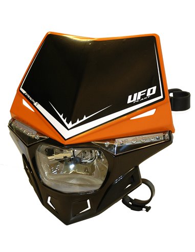 Stealth Portafaros (12V-35W & Led) Dual Color naranja-negro UFO-Plast PF01715F-001