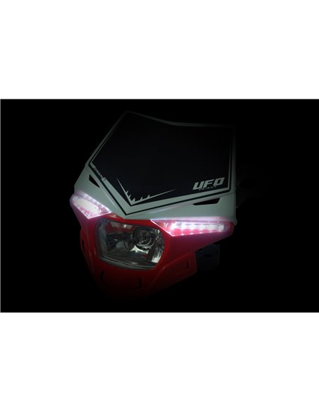 Suporte de farol Stealth (12V-35W e Led) Duas cores branco-Kx-verde UFO-Plast PF01715-W026