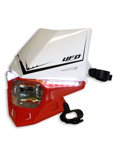 Stealth Portafaros (12V-35W & Led) Dual Color blanc-CRF-Xarxa UFO-Plast PF01715-W070