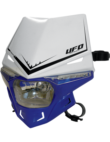 Stealth Portafaros (12V-35W & Led) Dual Color blanco-Reflex-azul UFO-Plast PF01715-W089