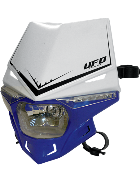 Suporte para farol Stealth (12V-35W e Led) Dual Color branco-Reflex-azul UFO-Plast PF01715-W089