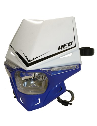 Stealth Headlight Holder (12V-35W & Led) Dual Color white-Reflex-blue UFO-Plast PF01715-W089