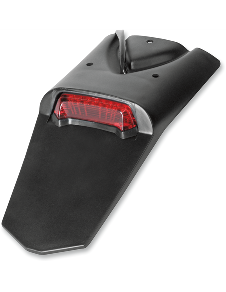 Luz traseira fantasma e suporte da placa de licença sem indicadores W- Led-taillight (E11 e Dot) preto UFO-Plast PP01218-001