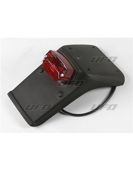 Portamatrículas para Luz trasera y portamatrícula sin intermitentes For Enduro Guardabarros traseros UFO-Plast KT03039-001