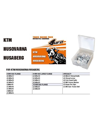 Racing Pack Ktm-Husqvarna-Husaberg UFO-Plast AC02201 kits de visserie