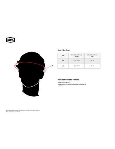 100 % Hat Essential Sm/Md Bk 20040-001-17