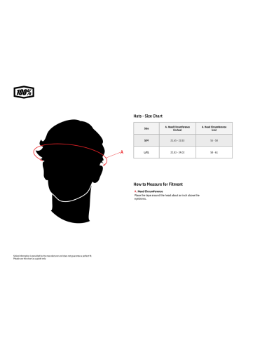 100 % Hat Essential Flex Rd S/M 20040-003-17