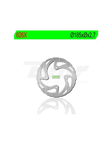 Disco de freno NG ondulado 626X Ø185 x Ø92 x 2.7