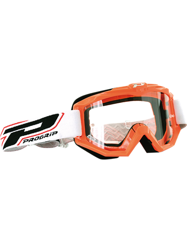 Goggles Offroad Race Line Orange 3201 Lens Clear PRO GRIP PZ3201AR