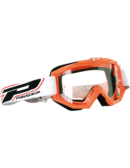 Goggles Offroad Race Line Orange 3201 Lens Clear PRO GRIP PZ3201AR