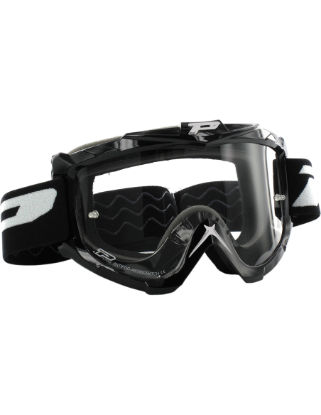 Masque Motocross Offroad Base Line Noir 3301 Verre transparent PRO GRIP PZ3301NE
