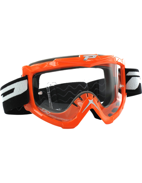 Ulleres de motocròs Offroad Base Line Black 3301 Vidre transparent PRO GRIP PZ3301NE