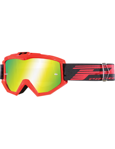 Óculos de motocross Atzaki 3201 Vermelho PRO GRIP PZ3201ROFL