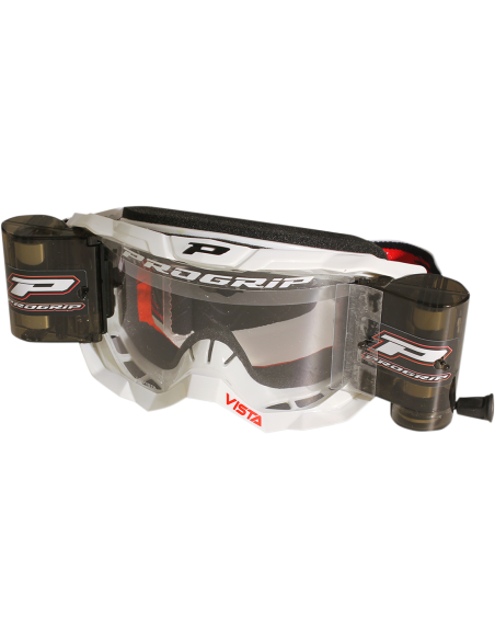 Masque Motocross Vista Mx America Avec Roll Off 3303 Blanc PRO GRIP 3303ROBI