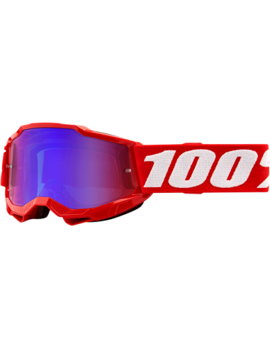 Óculos de motocross 100% Accuri 2 infantil Red Mirror Red / Blue 50321-254-03
