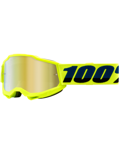 Gafas de motocross 100 % Accuri 2 niño(a) Amarillo Espejo Dorado 50321-259-04
