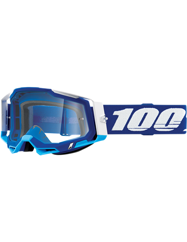 Gafas de motocross 100 % Racecraft 2 Azul Transparente 50121-101-02