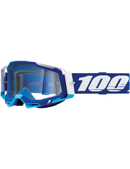 Óculos de motocross 100% Racecraft 2 Transparent Blue 50121-101-02