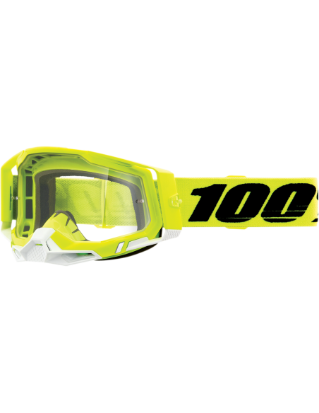Óculos de motocross 100% Racecraft 2 Transparent Yellow 50121-101-04