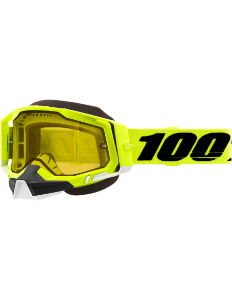 Óculos de motocross 100% Racecraft 2 Amarelo neve 50122-608-04