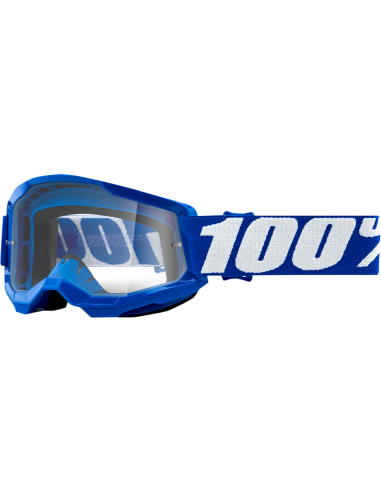 Ulleres de motocròs 100% Strata 2 nen (a) Blau Transparent 50521-101-02