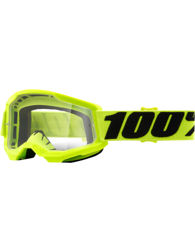 Gafas de motocross 100 % Strata 2 niño(a) Amarillo Transparente 50521-101-04