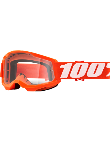 Ulleres de motocròs 100% Strata 2 nen (a) Taronja Transparent 50521-101-05