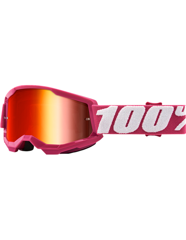 Óculos de motocross 100% Strata 2 Y Fletcher M Vermelho 50521-251-06