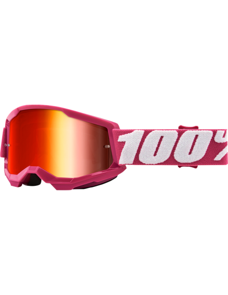 Óculos de motocross 100% Strata 2 Y Fletcher M Vermelho 50521-251-06