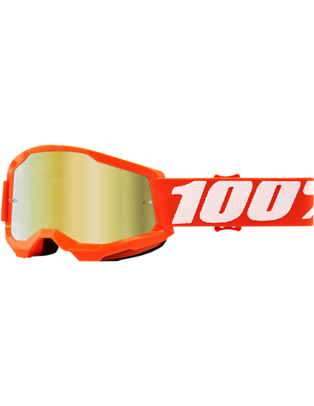 Ulleres de motocròs 100% Strata 2 nen (a) Taronja Mirall Daurat 50521-259-05