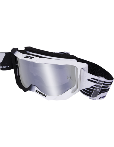 Goggles 3300 Bk/Wh Cristal espejo PRO GRIP PZ3300FL-126