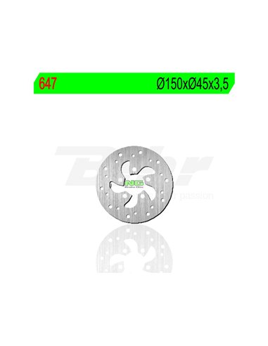 Disco de freno NG 647 Ø150 x Ø45 x 3.5