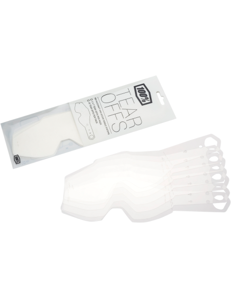 Tear-Off pour Masque 100% Racecraft / Accuri / Strata MX 7-Pack X2 51010-010-02
