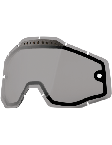 Recambio cristal gafas motocross 100% Accuri| Racecraft| Strata gris ahumado 51006-007-02