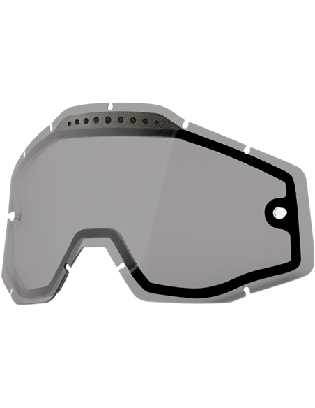 Recambio cristal gafas motocross 100% Accuri| Racecraft| Strata gris ahumado 51006-007-02