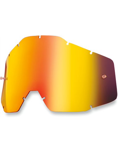 Recambio cristal gafas motocross niño(a)100% espejo rojo 51003-003-02
