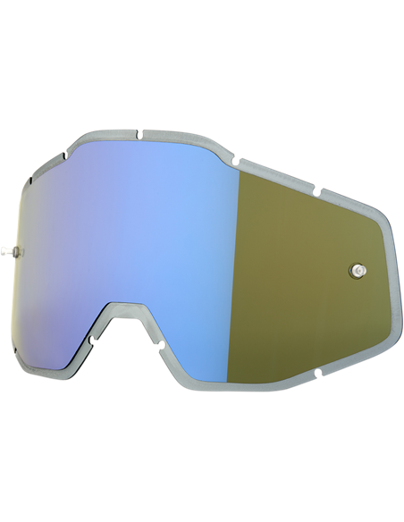 Recanvi vidre ulleres motocròs 100% anti-baf blau mirall 51004-022-02